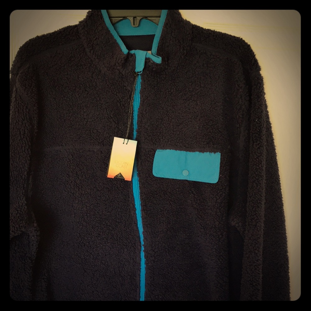 Men’s soft fuzzy Ocean Coast jacket